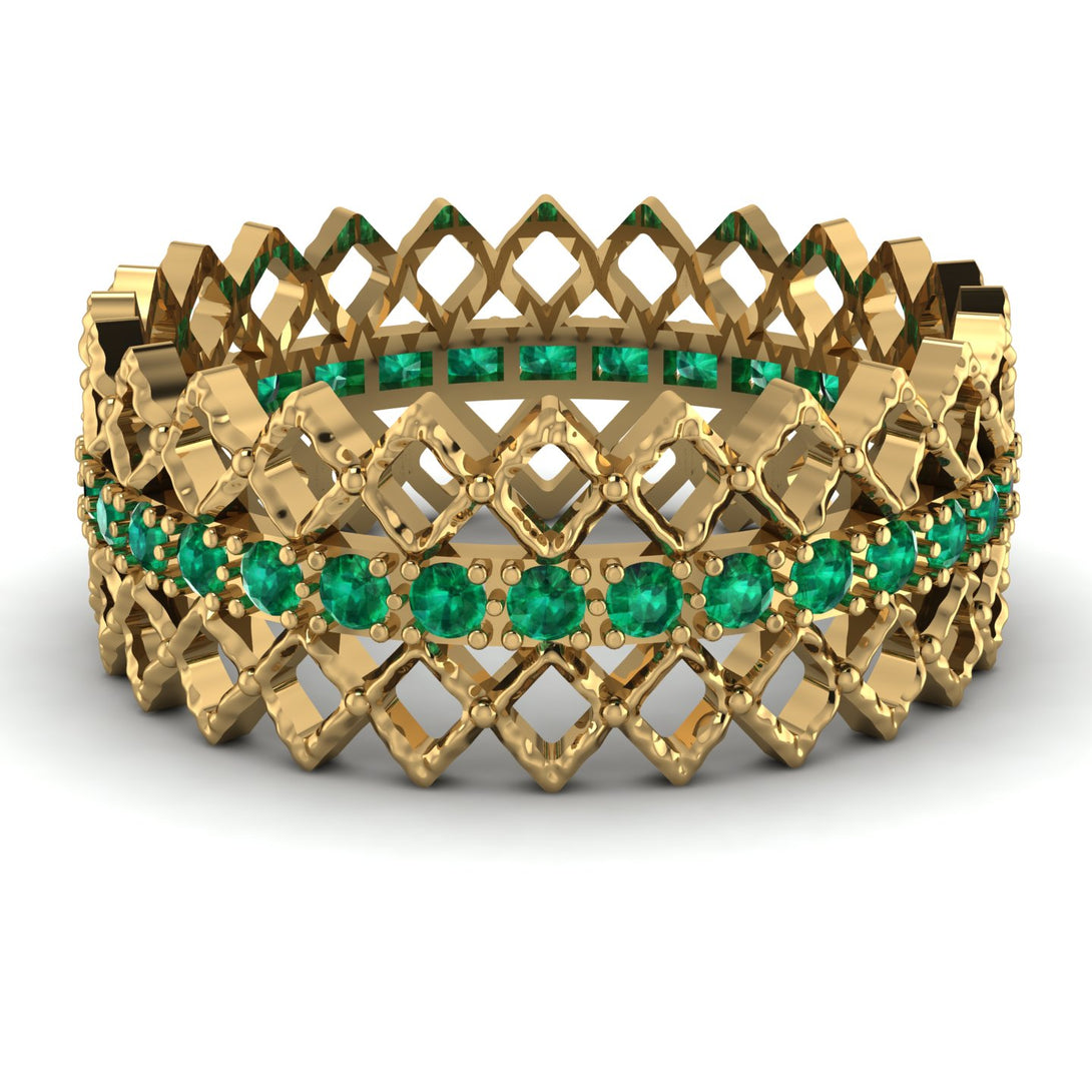 Crown Emerald Band - Hadley No. 4