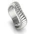 Curved Twist Men's Wedding Band image 1