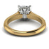 Two Tones Luxury Pave Cushion Cut Diamond Engagement Ring With Hidden Stone - Esmeralda No. 77