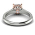 Two Tones Luxury Pave Cushion Cut Diamond Engagement Ring With Hidden Stone - Esmeralda No. 78