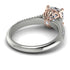 Two Tones Luxury Pave Cushion Cut Diamond Engagement Ring With Hidden Stone - Esmeralda No. 78