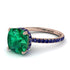 Cushion Hidden Diamond Emerald Ring - Nova No. 65 image 1