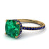 Cushion Hidden Diamond Emerald Ring - Nova No. 64 image 1