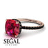 Cushion Hidden Diamond Ruby Ring - Nova No. 41 image 10