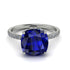 Cushion Hidden Diamond Sapphire Ring - Nova No. 15