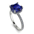 Cushion Hidden Diamond Sapphire Ring - Nova No. 15