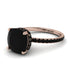Cushion Hidden Diamond Black Diamond Ring - Nova No. 38 image 1