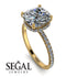 Cushion Hidden Diamond Diamond Ring - Nova No. 1 image 3