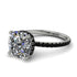 Cushion Hidden Diamond Diamond Ring - Nova No. 33