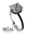 Cushion Hidden Diamond Diamond Ring - Nova No. 33