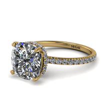 Cushion Hidden Diamond Diamond Ring - Nova No. 1 image 1