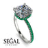 Cushion Hidden Diamond Diamond Ring - Nova No. 18 image 3