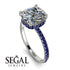 Cushion Hidden Diamond Diamond Ring - Nova No. 63