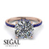 Cushion Hidden Diamond Diamond Ring - Nova No. 62