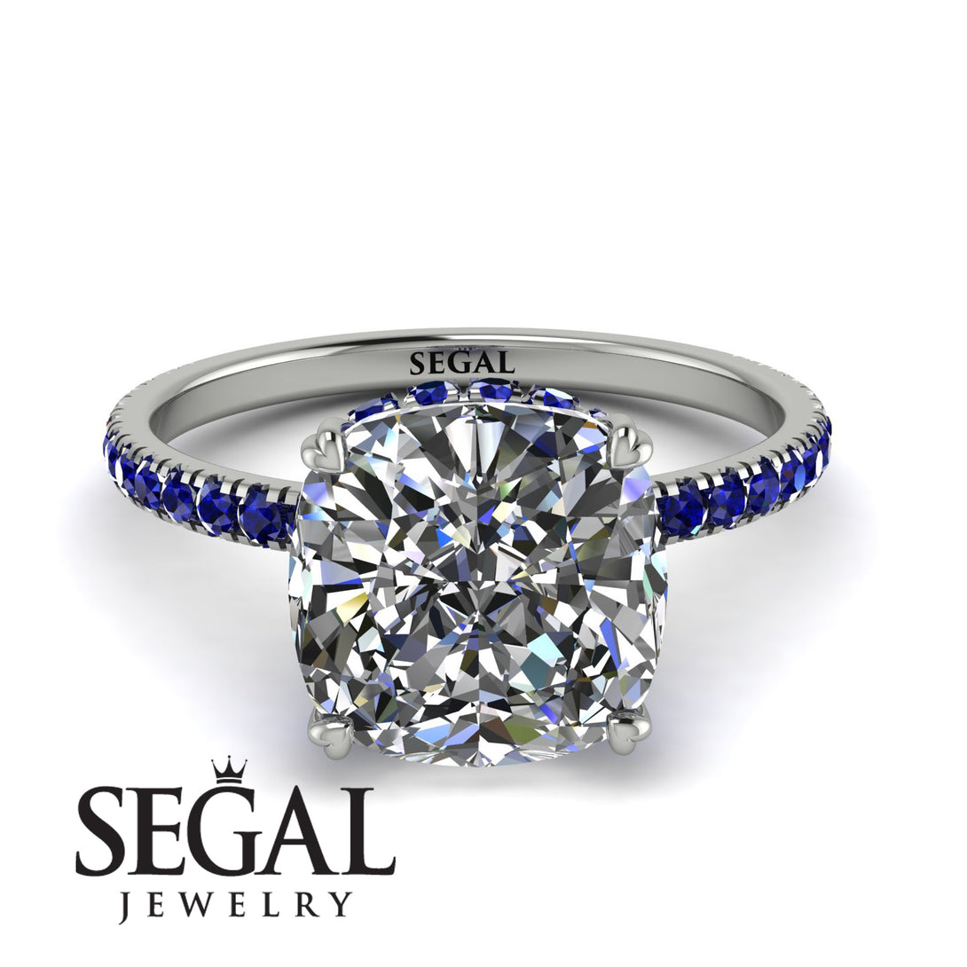 Cushion Hidden Diamond Diamond Ring - Nova No. 63