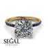Cushion Hidden Diamond Diamond Ring - Nova No. 61 image 2