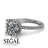 Cushion Hidden Diamond Diamond Ring - Nova No. 3