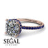 Cushion Hidden Diamond Diamond Ring - Nova No. 62