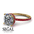 Cushion Hidden Diamond Diamond Ring - Nova No. 46 image 10