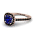 Cushion Sapphire Halo Engagement Ring - Jade No. 44 image 1