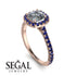 Cushion Diamond Halo Engagement Ring - Jade No. 62
