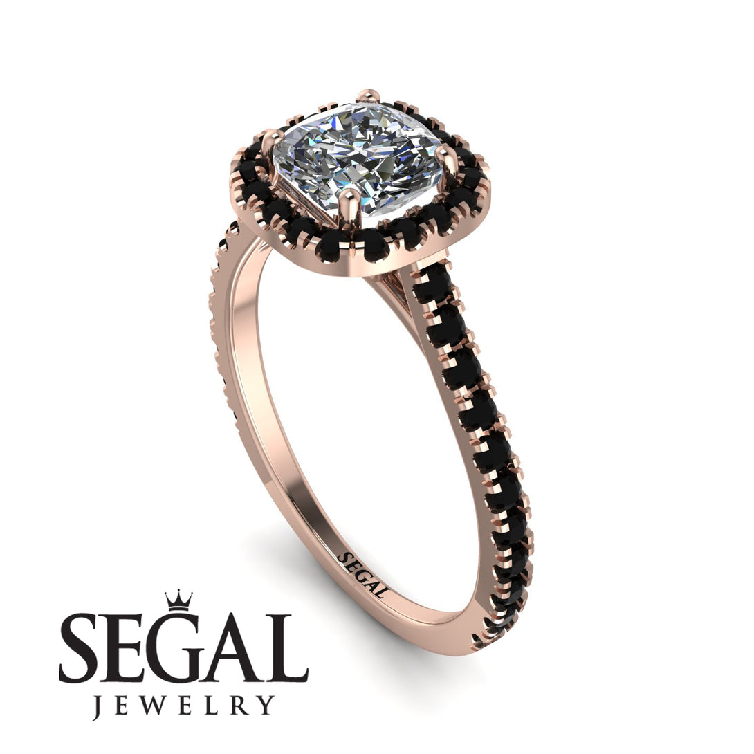 Cushion Diamond Halo Engagement Ring - Jade No. 32