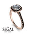Cushion Diamond Halo Engagement Ring - Jade No. 32 image 2