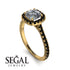 Cushion Diamond Halo Engagement Ring - Jade No. 31