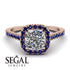 Cushion Diamond Halo Engagement Ring - Jade No. 62 image 3