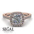 Cushion Diamond Halo Engagement Ring - Jade No. 2 image 3