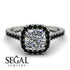 Cushion Diamond Halo Engagement Ring - Jade No. 33