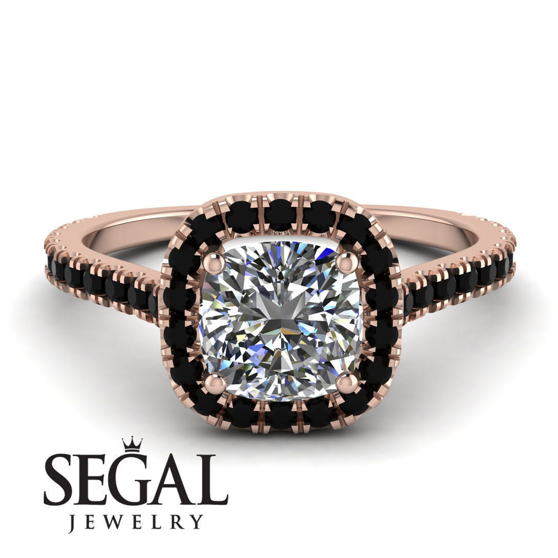 Cushion Diamond Halo Engagement Ring - Jade No. 32