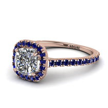 Cushion Diamond Halo Engagement Ring - Jade No. 62 image 1