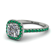 Cushion Diamond Halo Engagement Ring - Jade No. 18 image 1