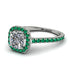 Cushion Diamond Halo Engagement Ring - Jade No. 18 image 1
