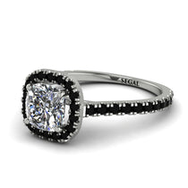 Cushion Diamond Halo Engagement Ring - Jade No. 33 image 1