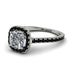 Cushion Diamond Halo Engagement Ring - Jade No. 33 image 1