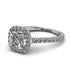 Cushion Diamond Halo Engagement Ring - Jade No. 3 image 1
