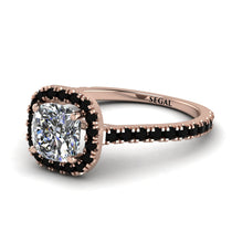 Cushion Diamond Halo Engagement Ring - Jade No. 32 image 1