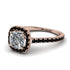 Cushion Diamond Halo Engagement Ring - Jade No. 32