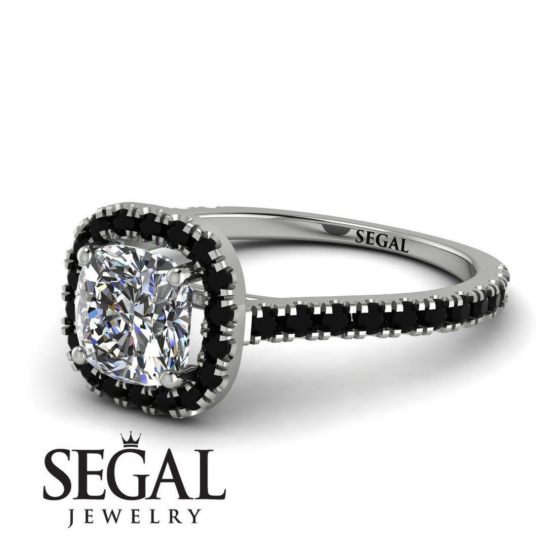 Cushion Diamond Halo Engagement Ring - Jade No. 33