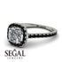 Cushion Diamond Halo Engagement Ring - Jade No. 33 image 10