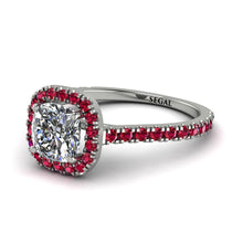 Cushion Diamond Halo Engagement Ring - Jade No. 48 image 1