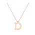 D - Letter Name Necklace Initial Necklace