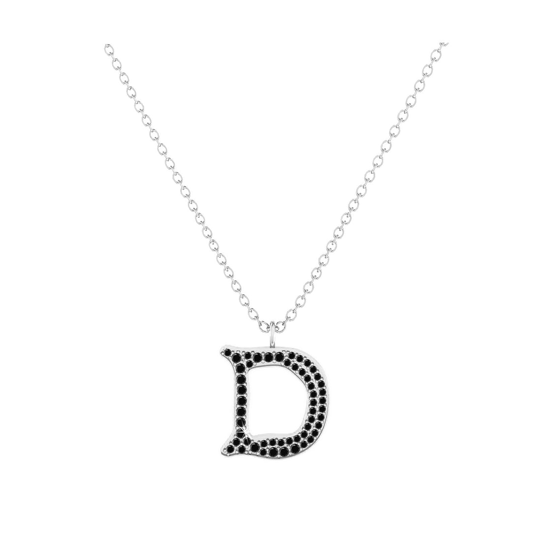 D - Letter Name Necklace Initial Necklace