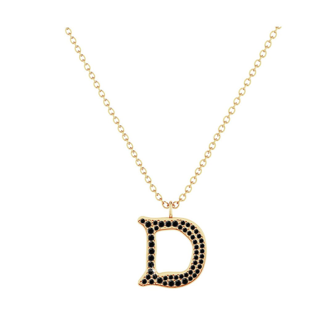 D - Letter Name Necklace Initial Necklace