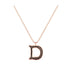 D - Letter Name Necklace Initial Necklace