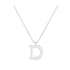 D - Letter Name Necklace Initial Necklace
