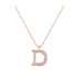 D - Letter Name Necklace Initial Necklace