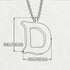 D - Letter Name Necklace Initial Necklace